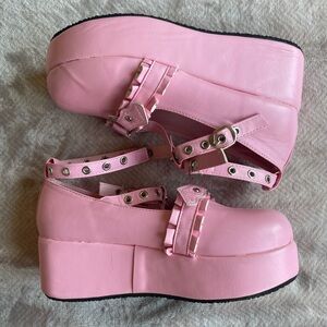 Pink Platform Wedges Size 9